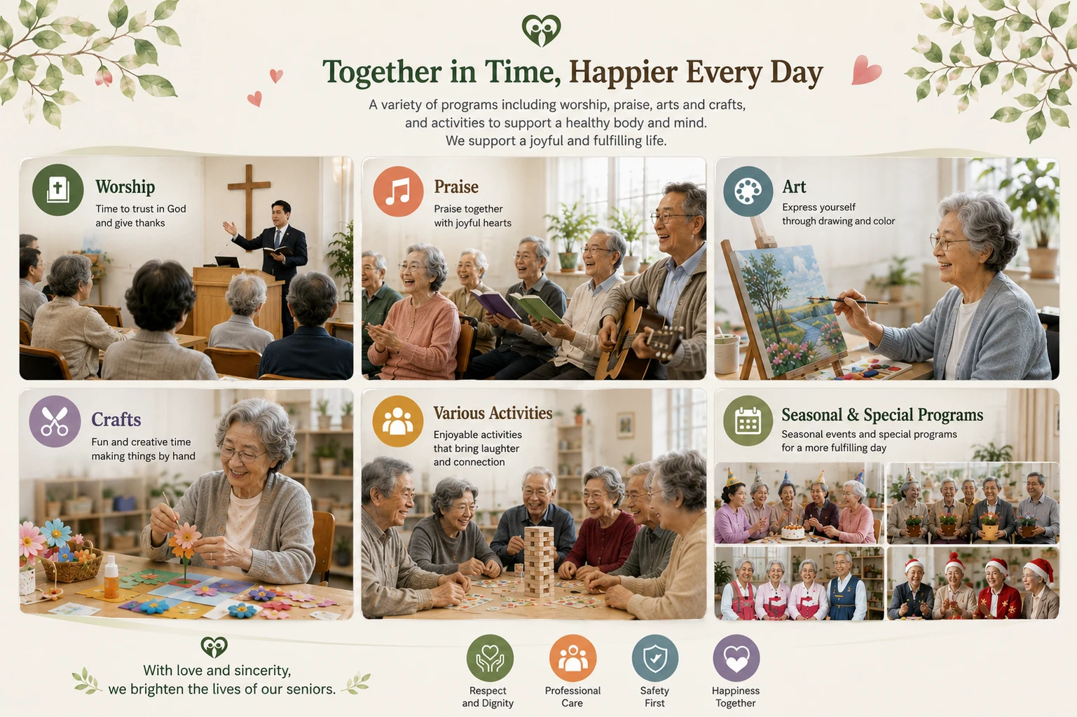 Together in Time, Happier Every Day — Activity programs at Global Blessings